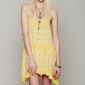 Free People Beautiful Yellow Slip Dress.